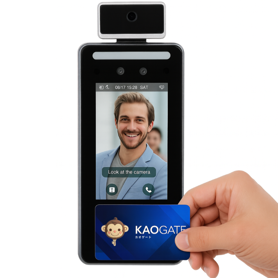 AI顔認証+カードリーダー機能搭載機器